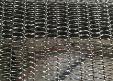 Diamond Light Spiral Conveyor Wire Mesh Belt Untuk Produk Beku Dan Makanan Kering
