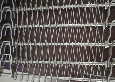 304 Stainless Steel Spiral Conveyor Belt, Mesh Conveyor Belt Untuk Makanan Pendingin Cryogenic