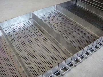 Pelat berlubang Conveyor Belt Perlindungan Baja Karbon Tinggi Lebar Baffle 300-2000mm