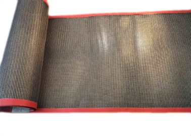 Pengeringan Makanan 8 * 8mm PTFE Coated Fiberglass Mesh Conveyor Belt