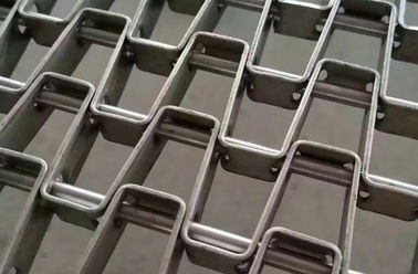 Horseshoe Wire Mesh Belt Datar Membawa Permukaan Sirkulasi Udara Yang Sangat Baik Untuk Pengeringan