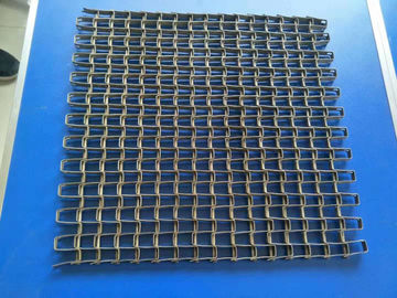 Besi Glavanized Flat Wire Mesh Belt Permukaan Halus Untuk Sistem Penyortiran Produk