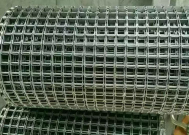 Logam Flat Wire Mesh Belt, Stainles Steel Conveyor Belt Umur Panjang Untuk Sterilisasi