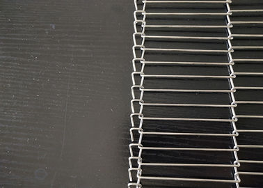 Single Loop Edge Flat Flex Wire Belt, Belt Conveyor Wire Mesh Anti Korosi