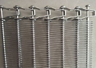 Makanan Garde Bread Fermentasi 316L Stainless Steel Spiral Mesh Belt