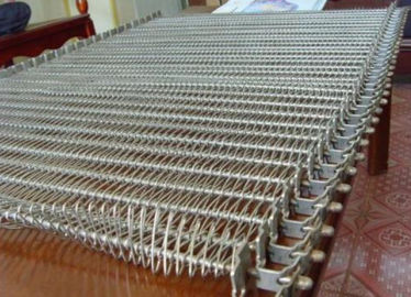 316 Stainless Spiral Mesh Belt Untuk Pengeringan / Pengeringan / Menyampaikan Produk