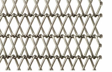Sampaikan Makanan Beku Sabuk Konveyor Wire Mesh Stainless Steel Bersertifikat Iso / SG