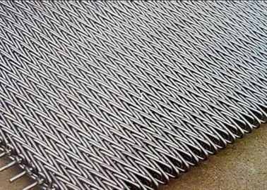 Logam 201 Stainless Steel Conveyor Belt Untuk Partikel Kimia Oven