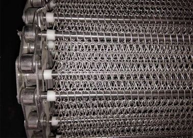 Steam Bread baking Oven 304 Stainless Steel Spiral Mesh Belt
