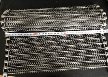 Botol Air Menyampaikan Logam Rantai Wire Conveyor Belt