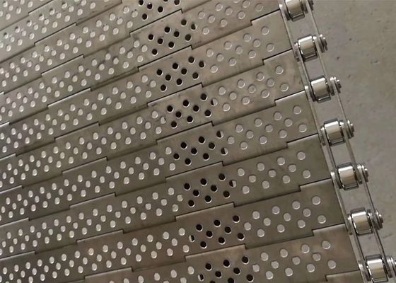 Food Grade Chain Mesh Conveyor Belt Suhu Tinggi Dan Tahan Alkali