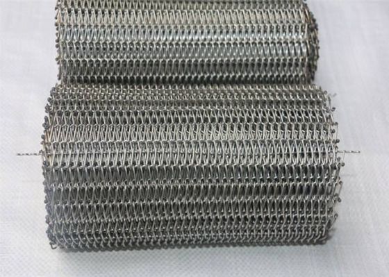 Sabuk Konveyor Keseimbangan Logam Menenun, Sabuk Spiral Mesh Untuk Dekorasi Hotel