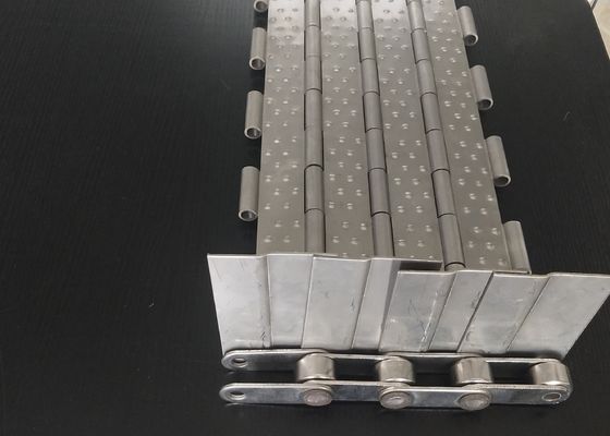 Sabuk Konveyor Tautan Plat Stainless Steel 304 Berlubang