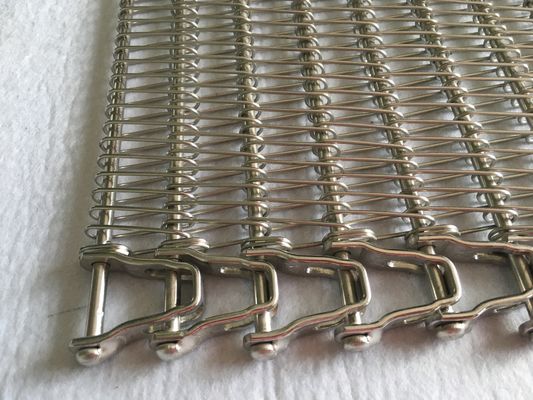 Oven Pendingin Roti 2mm Ss304 Spiral Conveyor Belt