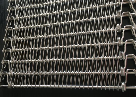Oven Pengeringan Ss201 304 1.2mm Spiral Mesh Belt