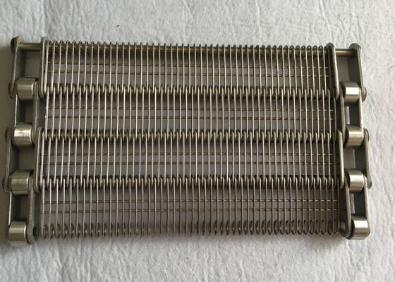 Sayuran Mesin Beku Cepat Sabuk Jaring Spiral Stainless Steel