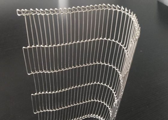 Industri Makanan Ss304 3mm Sabuk Konveyor Datar Fleksibel