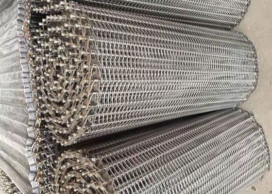 Bernapas Baik Dan Ketahanan Korosi Sabuk Konveyor Weave Seimbang Stainless Steel