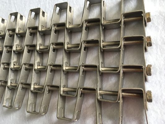 Mesin Pengemas Ss201 1m Lebar Sabuk Konveyor Kawat Datar