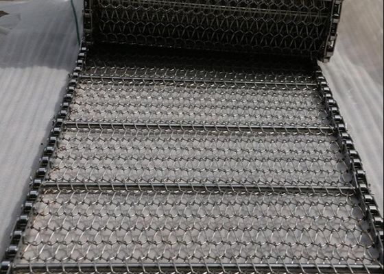 800mm Panjang Rantai Stainless 201 Spiral Mesh Belt