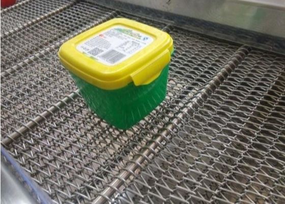 Food Grade 201 Stainless Steel Spiral Wire Mesh Conveyor Belt Chain Didorong