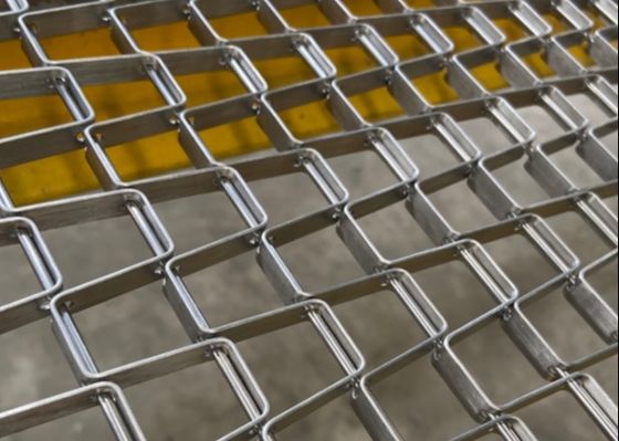 Produksi Roti 304 Sabuk Wire Mesh Datar Stainless Steel