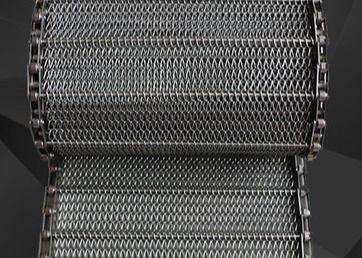 30 Meter Ss310 Mencuci Sayuran Chain Mesh Conveyor Belt