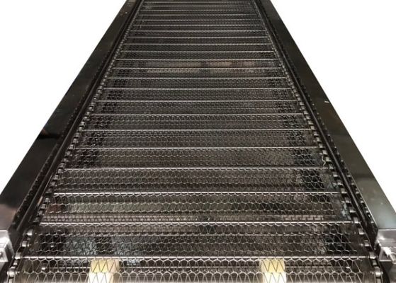 Mudah Dibersihkan Dan Mudah Pasang Belt Conveyor Chain Link Berlubang