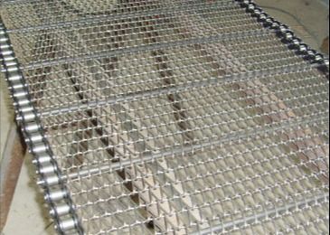Sabuk Konveyor Sarang Lebah Stainless Steel / Sabuk Jaring Kawat Datar