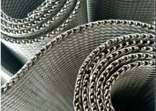 Sabuk Konveyor Mesh Baja Seimbang Senyawa Tahan Lama Stainless