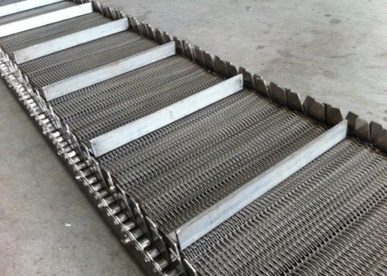 Pengeringan Dan Pengeringan 201 Chain Mesh Conveyor Belt 3mm Dia