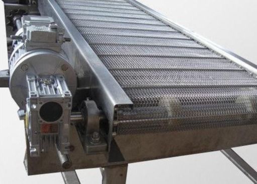 304 Diameter Kawat Stainless Steel 1-3mm Chain Mesh Conveyor Belt Ketahanan Asam