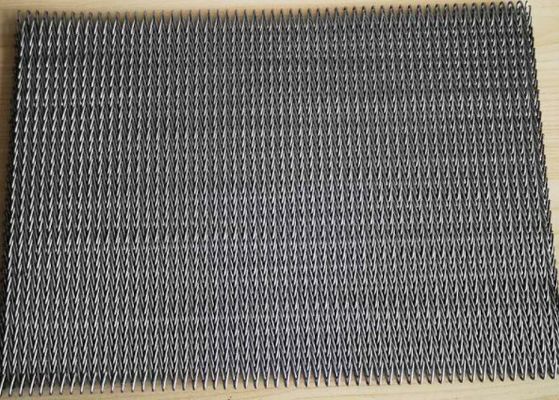 316 Stainless Steel Balanced Weave Wire Mesh Conveyor Belt Untuk Produksi Makanan Ringan