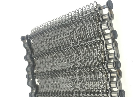 304 316 Stainless Steel Plate Link Conveyor Belt Untuk Beku Cepat