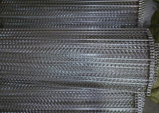Pendinginan 321 Chain Mesh Conveyor Belt Kawat Stainless Steel Anti Korosi