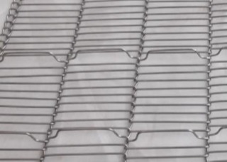 Sabuk Wire Mesh Konveyor Lapisan Gula Untuk Industri Makanan