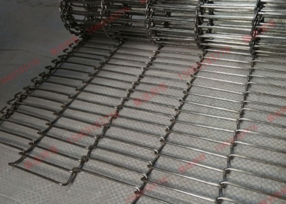 316 Sekrup Stainless Steel Bakery Flat Flex Conveyor Belt