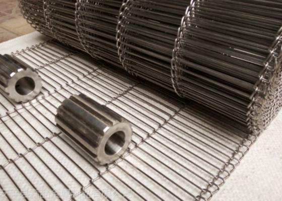 Profesional Kustom Odm Flat Flex Wire Belt Food Grade 304 Untuk Pabrik Cokelat