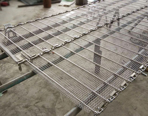 Sabuk Mesh Baja Berkualitas Tinggi untuk Pembersihan Makanan Sayuran