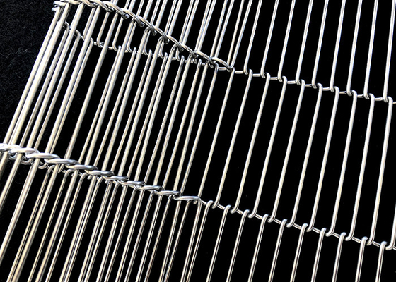 Rantai Tangga Logam 316 Stainless Mesh Conveyor Belt Memanggang Dan Menggoreng