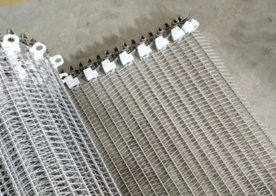 Lebar 30cm Sus316 Ss Wire Mesh Belt Pastry Pembekuan
