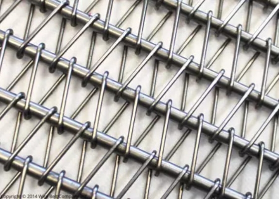 Food Grade Spiral Mesh Belt 304 Stainless Steel Chain Link
