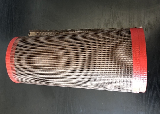Korosi Kimia PTFE Dilapisi Fiberglass Conveyor Belt Untuk Mesin Cetak Uv