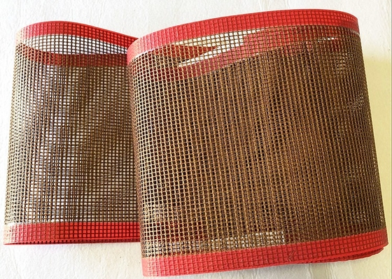 Food Grade 4 * 4mm Pengeringan  Mesh Conveyor Belt