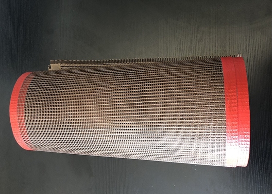 Bullnose Joint Endless Ptfe Conveyor Belts Untuk Mesin Pengering Uv