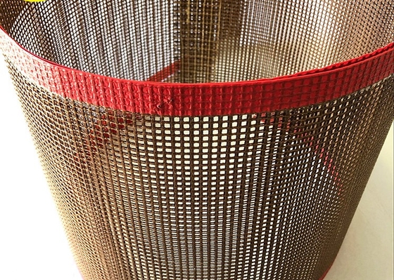 Perlawanan Kimia 6 * 6mm PTFE Conveyor Belts Untuk Mesin Cetak Tekstil