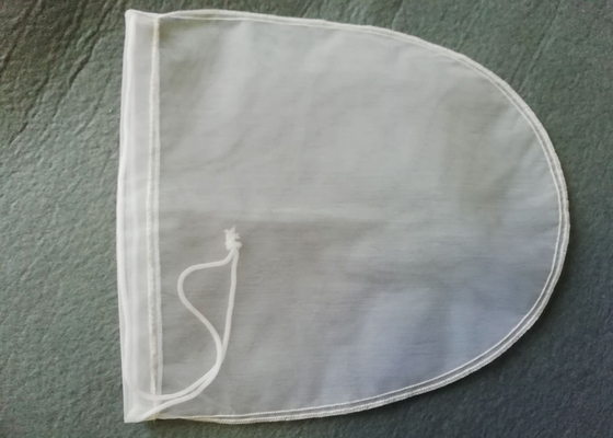 200 Mikron Bundar Daur Ulang Kantong Rosin Nylon Kantong Filter Susu Dengan Tali Tarik
