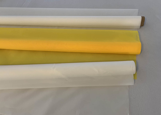 Tenunan Polos 55t Silk Screen Mesh Roll Polyester Monofilament