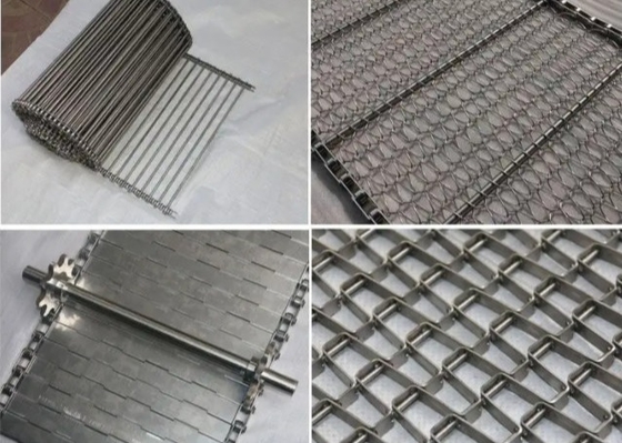 Metal Great Wall 430 Stainless Mesh Conveyor Belt Untuk Kapal Penarik