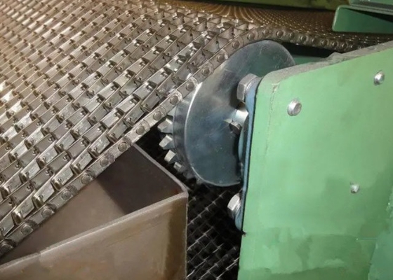 Food Grade Custom Flat Wire Mesh Conveyor Belt 304 Stainless Steel Untuk Memanggang Roti